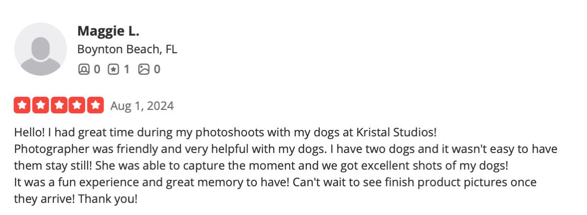 Screenshot of Maggie L.'s review