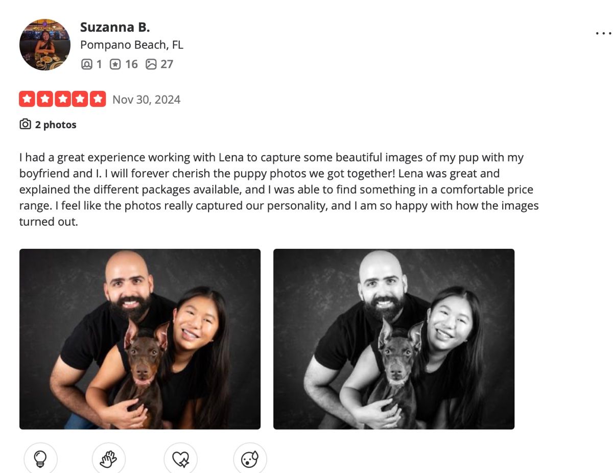 Screenshot of Suzanna B.'s review